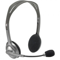 Наушники Logitech Stereo H110, Диапазон наушников: 20 - 20 000 Гц, Диапазон микрофона: 100 - 16 000 Гц, 2 x разъем 3,5 мм, 1,8 м